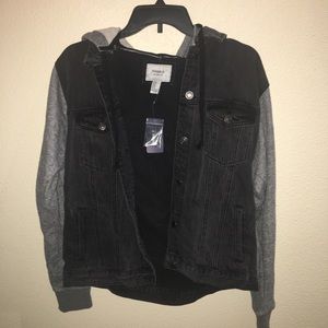 F21 Black Denim Jacket